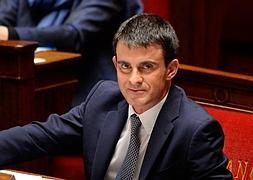 El nuevo primer ministro francés Manuel Valls, hoy en la Asamblea Nacional. / Afp