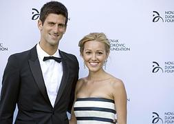 Novak Djokovic y Jelena Ristic. / REUTERS