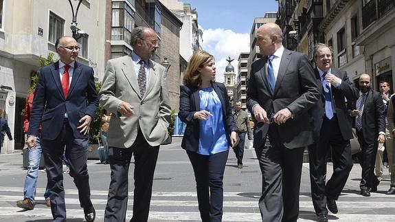 La vicepresidenta del Gobierno, en Valladolid. 