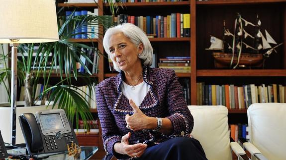 Christine Lagarde, directora gerente del FMI. 