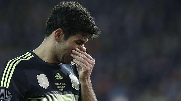 Diego Costa, durante un partido. 