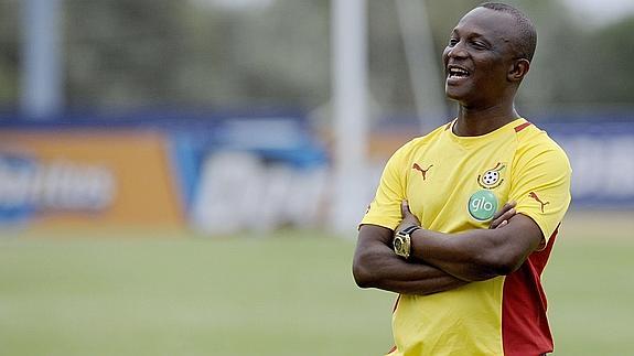 Kwesi Appiah, durante un entrenamiento. 