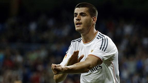 Morata, durante un partido. 