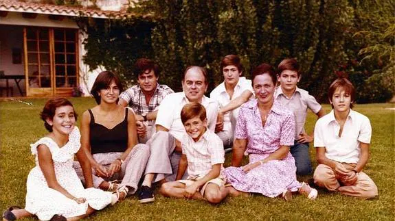 La familia Pujol, en el año 1979.