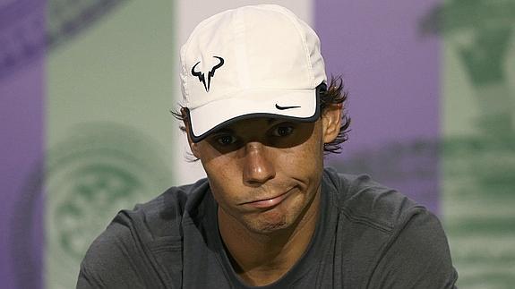 Nadal, en una rueda de prensa. 