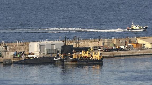 El 'HMS Talent', en una parada anterior en Gibraltar 