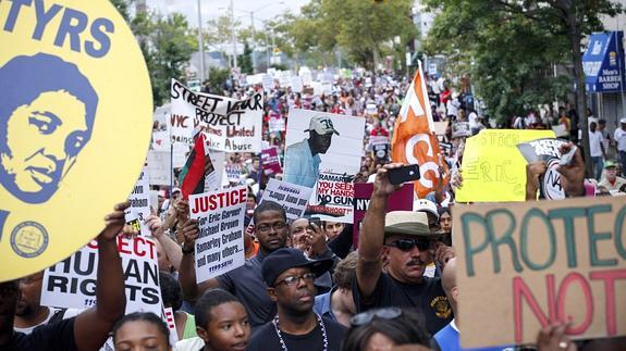 Recuerdo al joven tiroteado por un policía en Ferguson