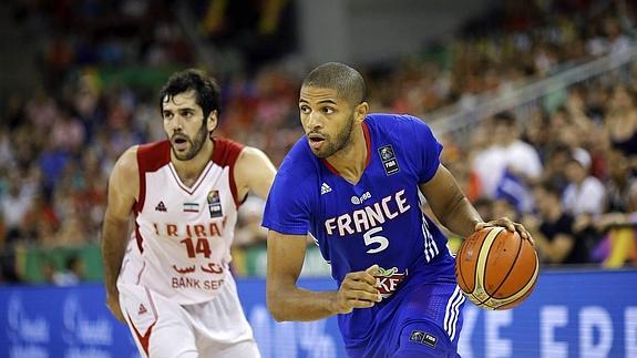 Nicolas Batum, alero de la selección francesa, durante el Mundial. 