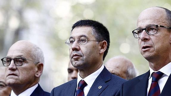 Bartomeu, durante los actos de la Diada. 