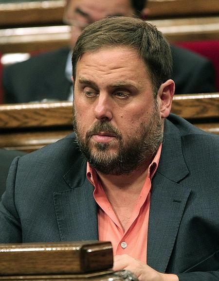 El presidente de ERC, Oriol Junqueras. 