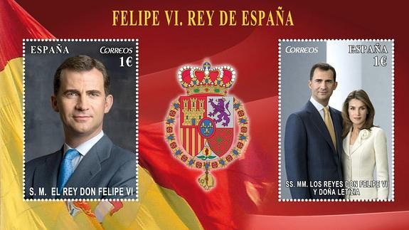 Los dos sellos dedicados a los Reyes.