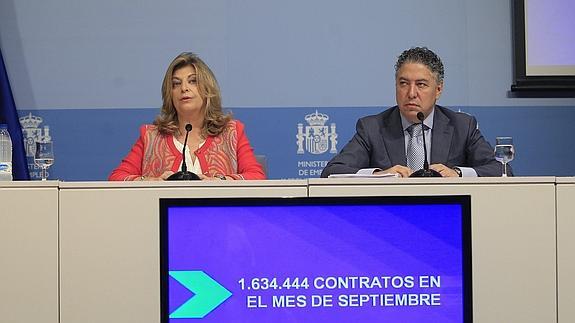 Engracia Hidalgo y Tomás Burgos. 