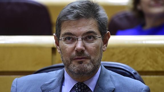 El ministro de Justicia, Rafael Catalá.