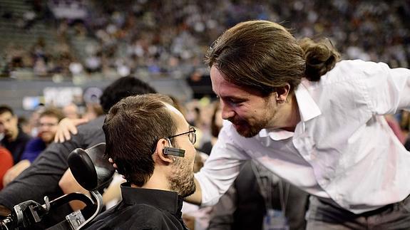 Echenique y Pablo Iglesias.