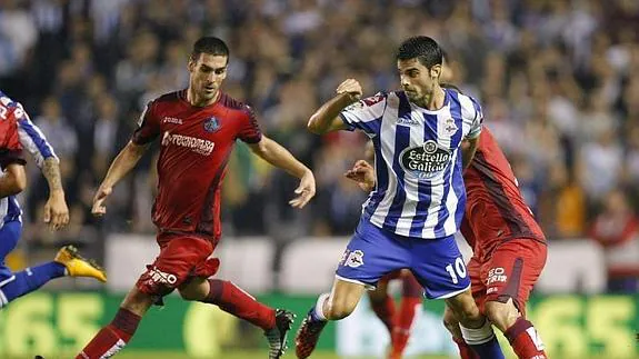 El Getafe supera con velocidad a un frágil Deportivo