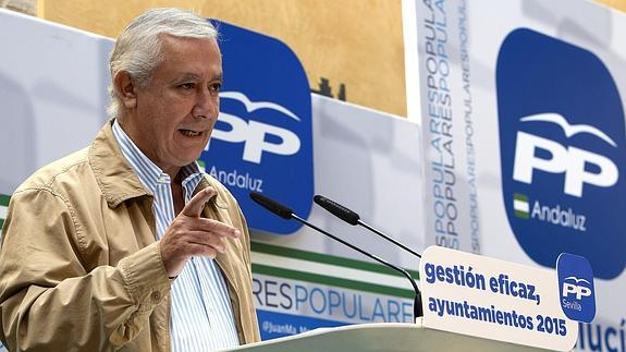El vicesecretario general de Política Autonomica y Local del Partido Popular, Javier Arenas. 