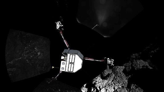 La sonda 'Philae' se posó sobre el cometa 67P/Churyamov-Gerasimenko. 