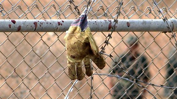 Valla fronteriza entre España y Marruecos en Melilla. 