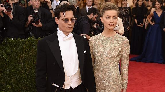 Johnny Depp y Amber Heard. 