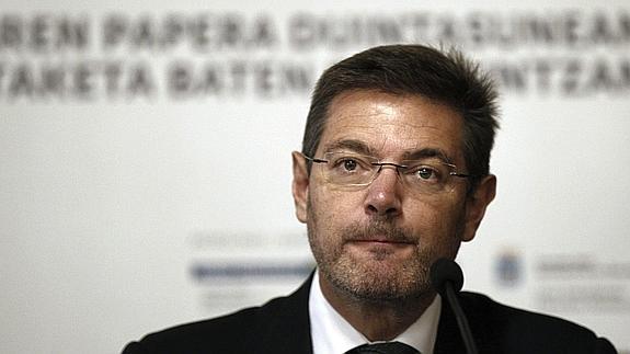 El ministro de Justicia, Rafael Catalá.