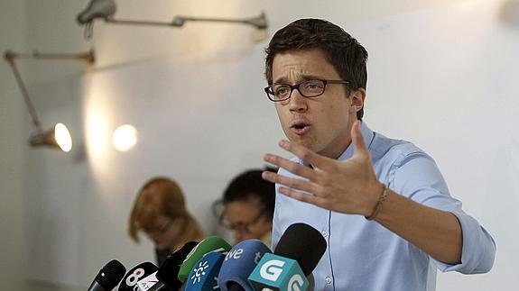 El secretario de Política de Podemos, Iñigo Errejón. 