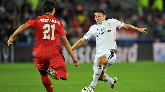 James pugna con Pareja en la Supercopa de Europa 