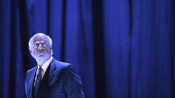 Francisco González, presidente del BBVA, durante la junta general de accionistas celebrada en Bilbao. 