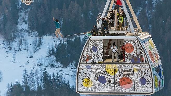 Imagen del teleférico en la celebración de su décimo aniversario