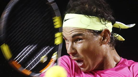 Rafa Nadal, durante el partido. 