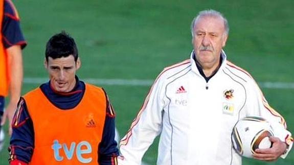 Aduriz y Del Bosque en Las Rozas. 