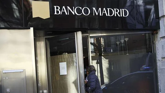 Sucursal del Banco Madrid. 