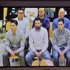 La 'banda de Casper', durante el juicio.