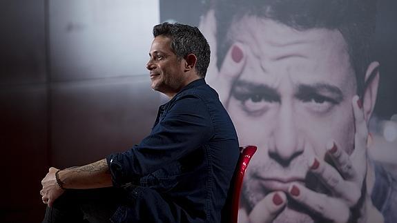 Alejandro Sanz, durante la presentación de 'Sirope' en Madrid.