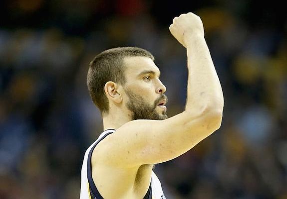 Marc Gasol, durante el partido. 