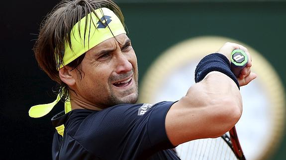 David Ferrer, en el torneo de Roma. 