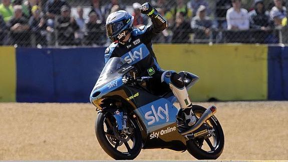 Romano Fenati, en Le Mans. 