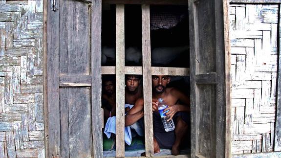Inmigrantes pertenecientes a la minoría rohingya. 