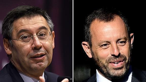 Josep Maria Bartomeu y Sandro Rosell. 