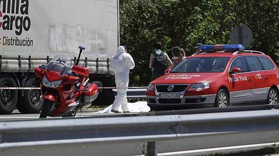 La policía científica acordona la zona.