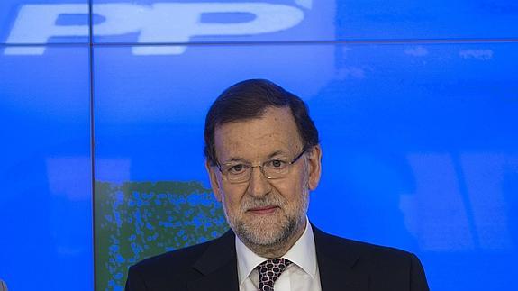 Mariano Rajoy, durante su comparecencia.