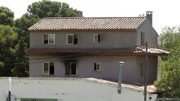 Vista de la residencia privada de Santa Fe.