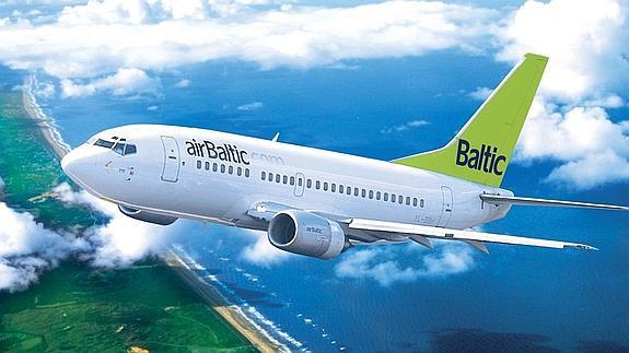 Avión de Airbaltic.