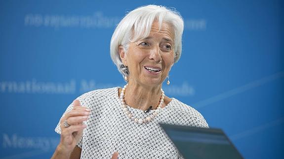 La directora gerente del FMI, Christine Lagarde. 