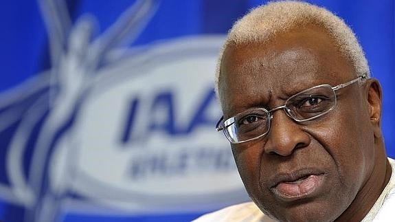 El presidente de la IAAF, Lamine Diack. 