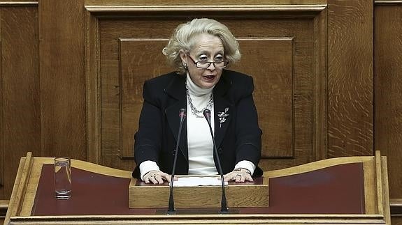 Vassiliki Thanou, presidenta del Tribunal Supremo.