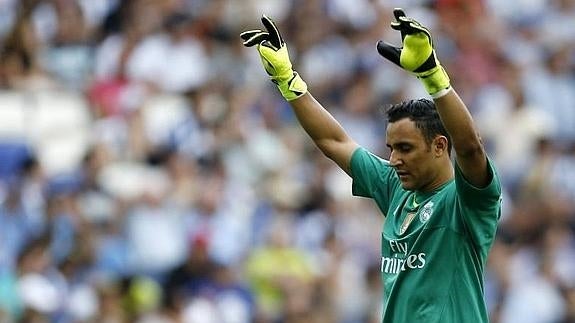 Keylor Navas, en Cornellà. 