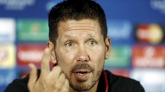 Cholo Simeone, en su comparecencia previa al duelo ante el Galatasaray. 