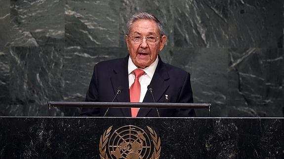 Raúl Castro, durante su intervención ante la ONU.