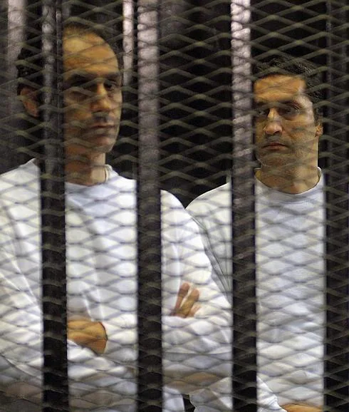Alaa y Gamal Mubarak.