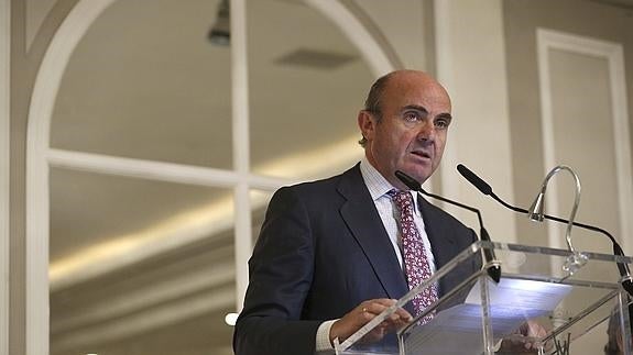 El ministro de Economía y Competitividad, Luis de Guindos.